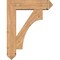 Ekena Millwork Westlake Arts and Crafts Smooth Bracket w/ Offset Brace, Western Red Cedar, 7 1/2"W x 28"D x 36"H BKT0806X28X36WTL03SWR - alternate 2